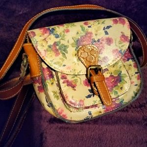 Patricia Nash floral leather crossbody